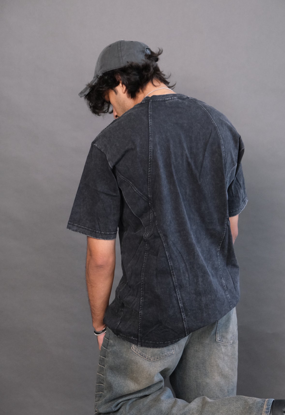 Detailed washout T-shirt