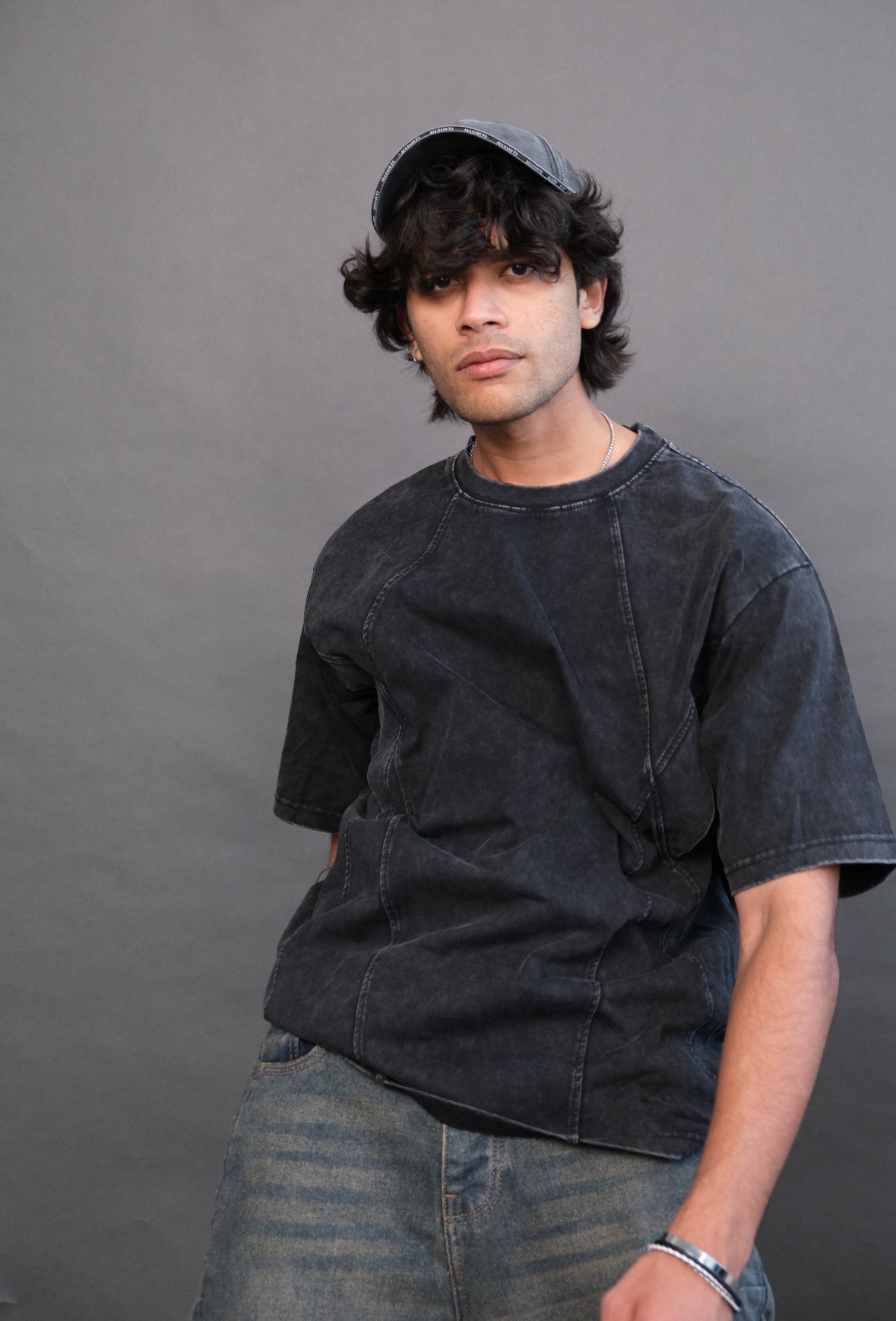 Detailed washout T-shirt