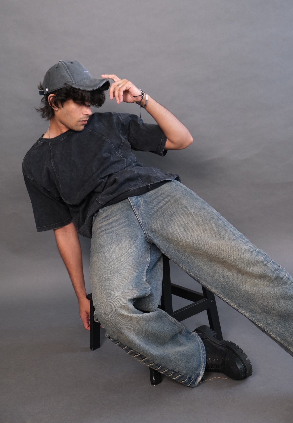 Detailed washout T-shirt