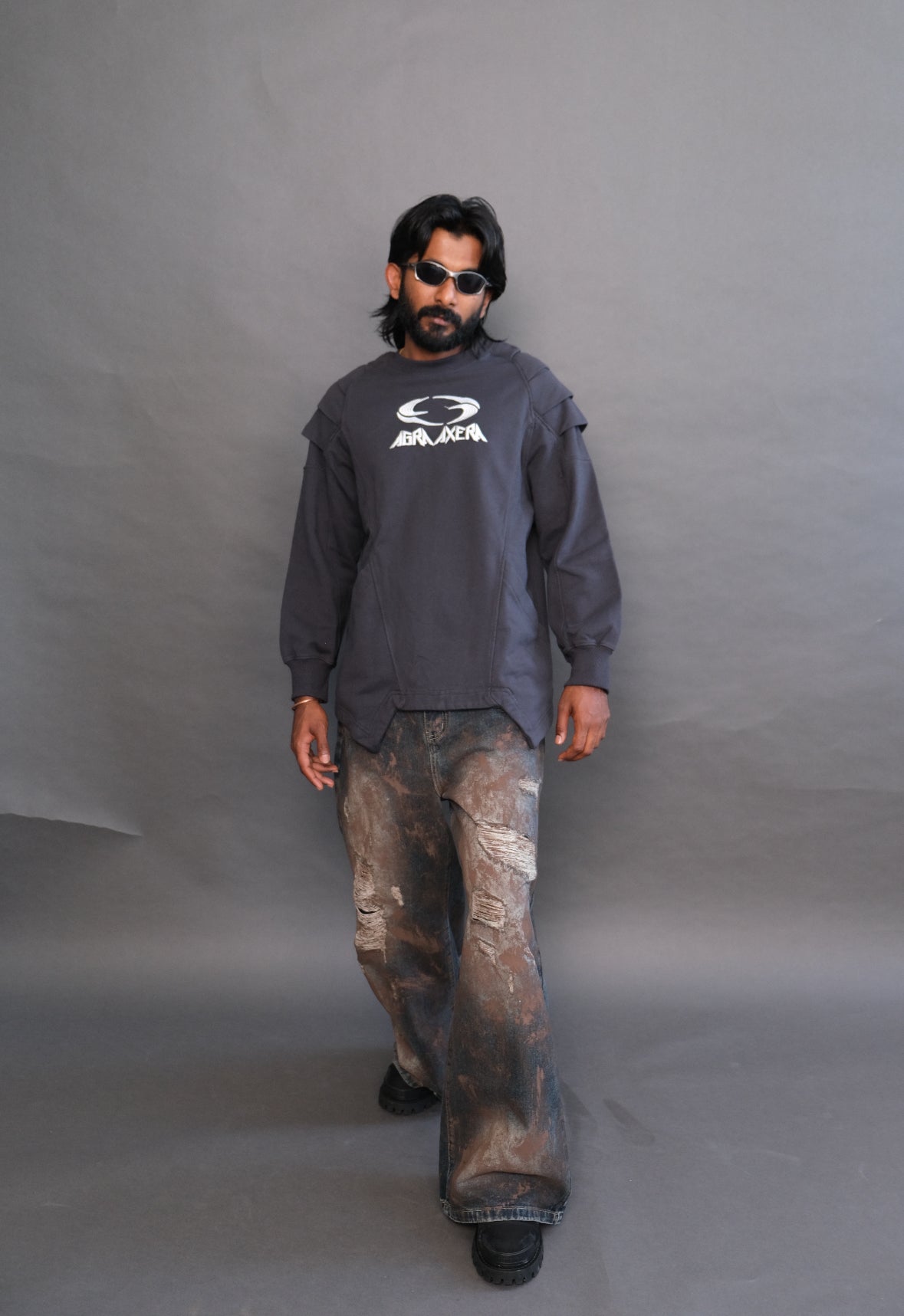 Panelled shoulder Sweat