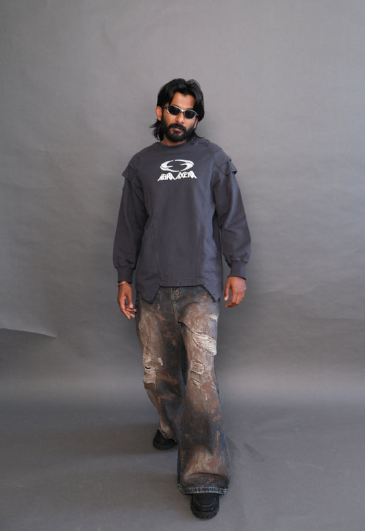 Panelled shoulder Sweat