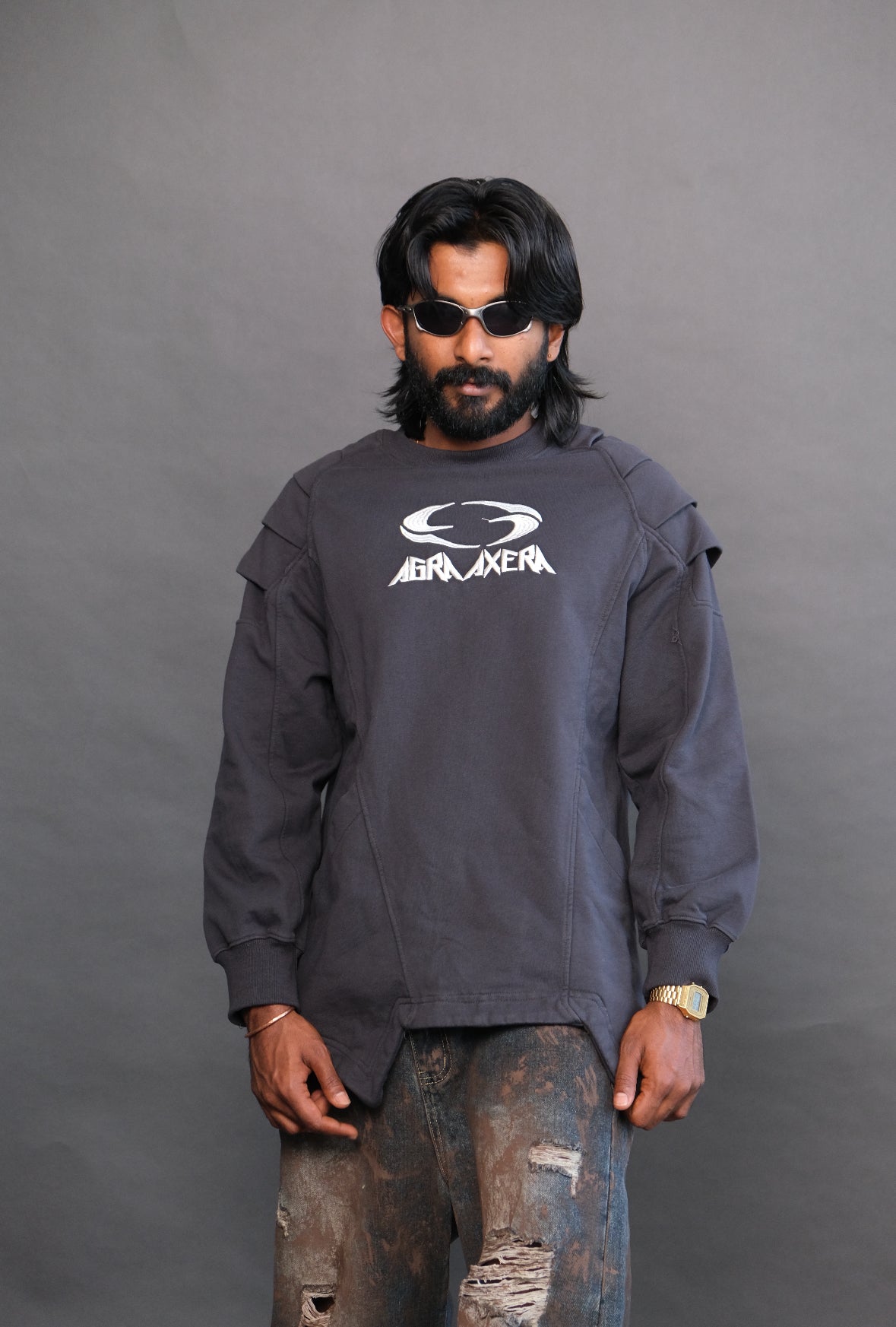 Panelled shoulder Sweat